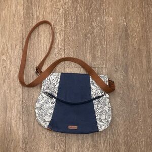 Sakroots Navy and Patterned Crossbody Bag